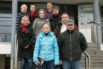 Gemeinsam mit Vertretern der Stadt Gera nahmen verantwortliche Mitglieder des Org-Teams die Prologstrecke für die 11. Ostthüringen Tour im Hofwiesenpark in Augenschein.