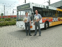 Hagen Poser und Andreas Kötteritzsch, Busfahrer beim GVB