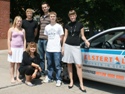 Dank an Aufbau-Helfer - Azubis der GWB Elstertal als Helfer bei Ostthüringen Tour.