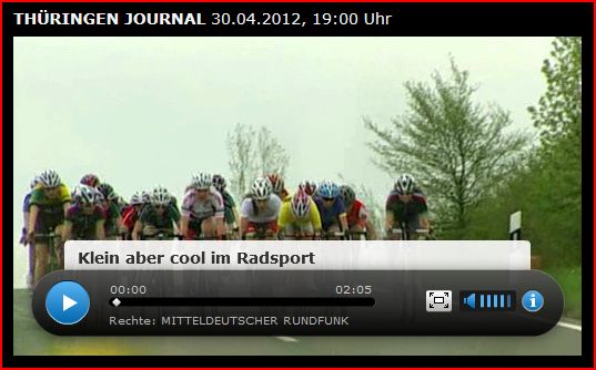 MDR Thüringenjournal, 30.04.2012 / Klein aber cool im Radsport.