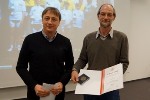 Thüringer Radsport-Verband ehrt Jens Wenzel mit der „Ehrenplakette in Silber“.