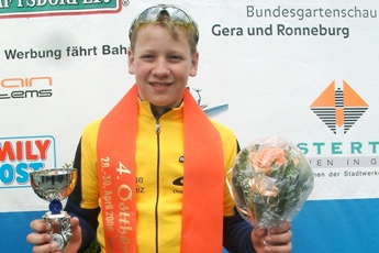 Pascal Ackermann, U13-Gesamtsieger der 4. Ostthüringen Tour 2006.