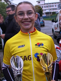 Enie Bttcher - U13w-Gesamtsiegerin der 19. Ostthringen Tour 2022.