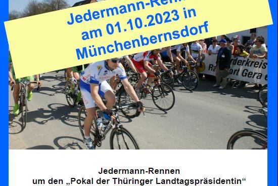 Jedermann-Rennen am 1. Oktober 2023 Rund um Münchenbernsdorf