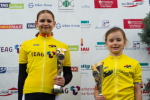 Lotte Lorenz und Pia Naundorf im Gelben Trikot. Doppelerfolg f�r SSV Gera bei der Ostth�ringen Tour.
