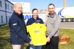 Erst Stahl, dann Energie und jetzt Chemie. Mittelst�ndisches Unternehmen aus Bad K�stritz neuer Trikotsponsor bei Ostth�ringen Tour.